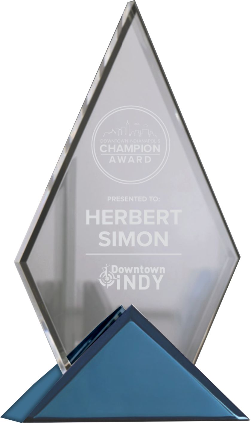 Clear Acrylic Pyramid Award with Triangle Base