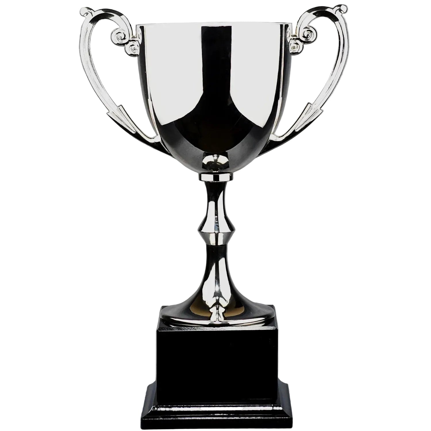 Silver Metal Cup on Black Marble Base
