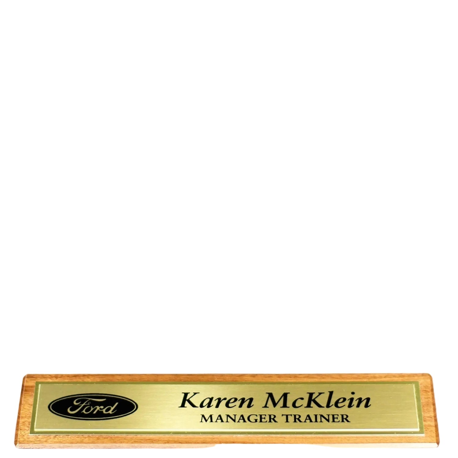Walnut Desk Name Wedge