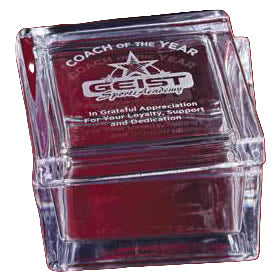 Clear Glass Gift Box with Smooth Sides and Lid
