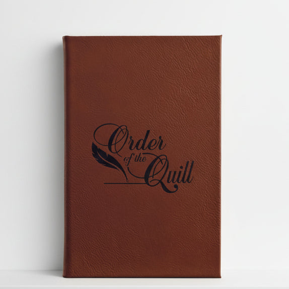 Medium Laserable Leatherette Journal-Lined Notepad