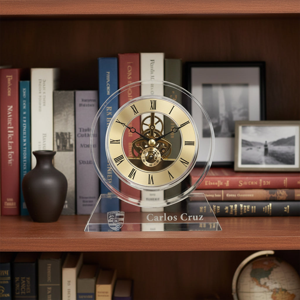 Crystal Desk Clock