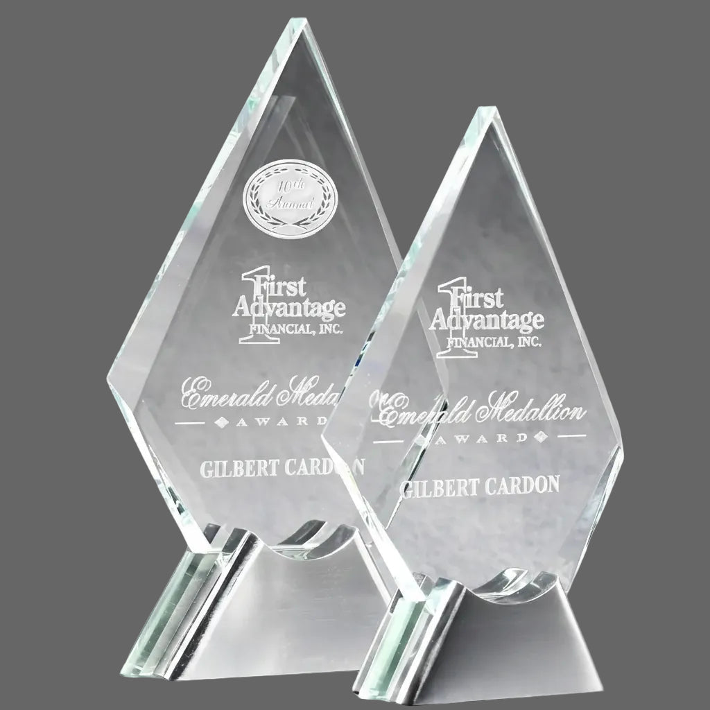 Crystal Diamond on Chrome Stand