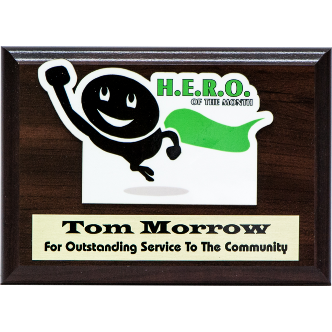 Custom Color Cut-Out Plaque