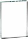 Clear rectangle crystal paperweight, 3" x 4", with room for engraving.