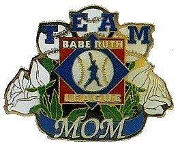 Babe Ruth League "Team Mom" Award Pin
