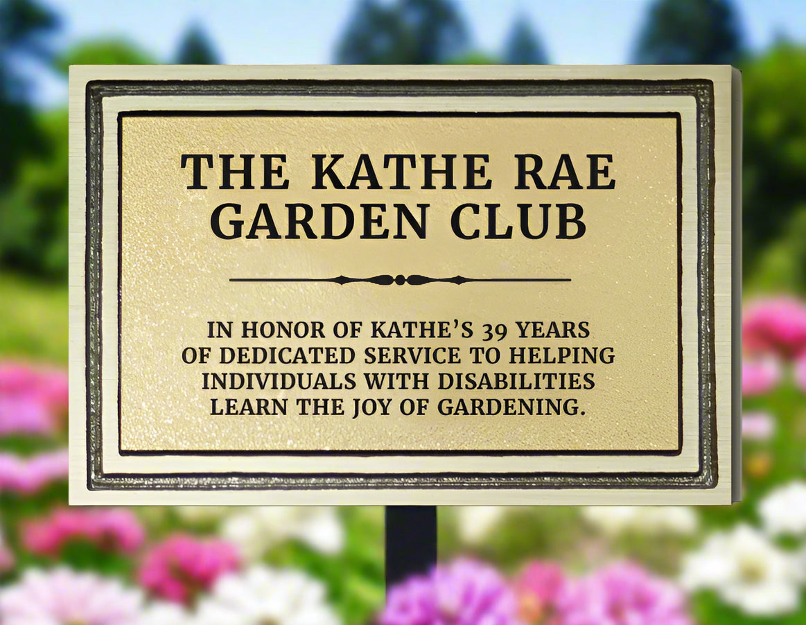 Cast Aluminum Bronze Plaque
