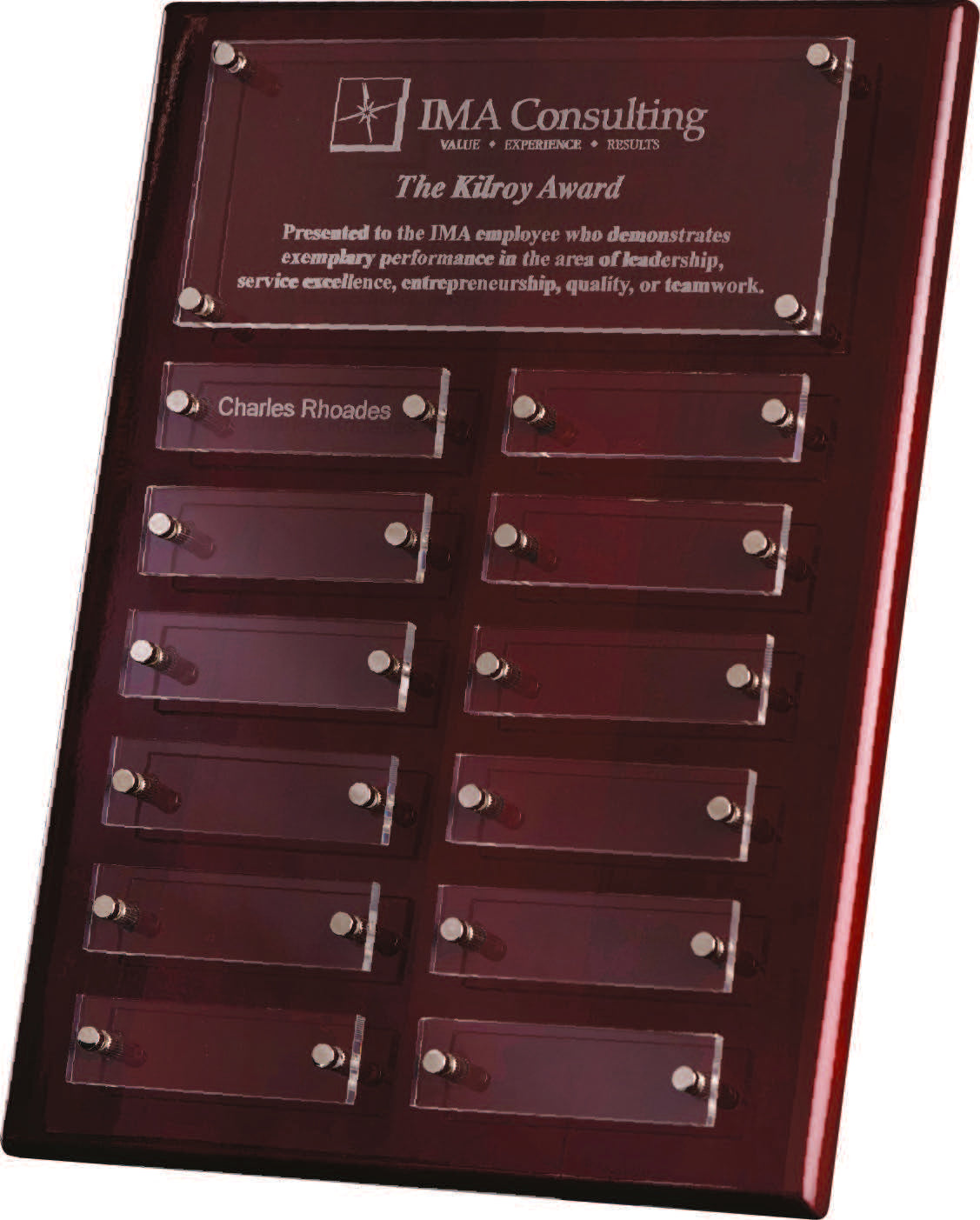 Piano-Finished Perpetual Plaques