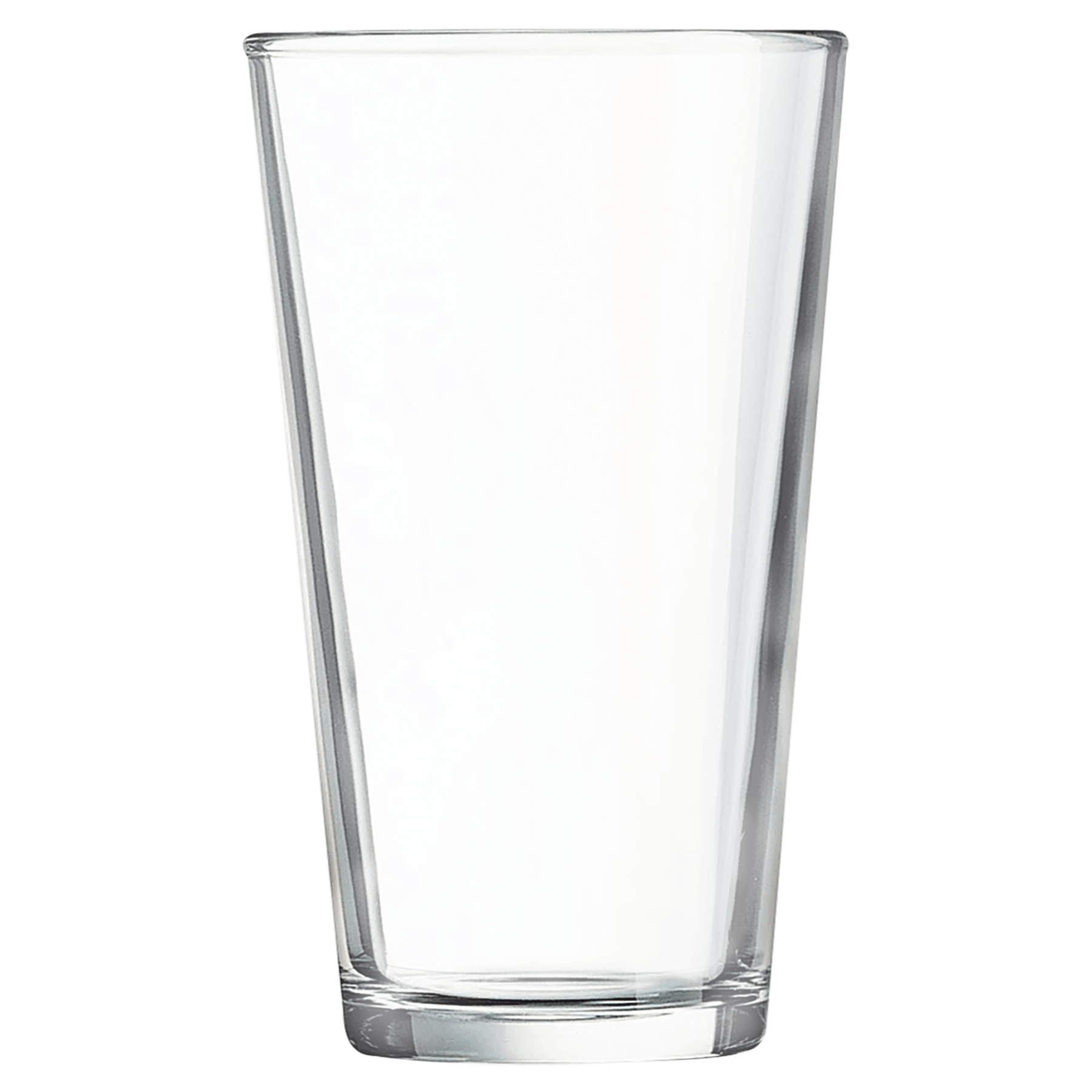 Clear 16 oz. Polar Camel pint mixing glass, 5-3/4" tall, with a thick base.
