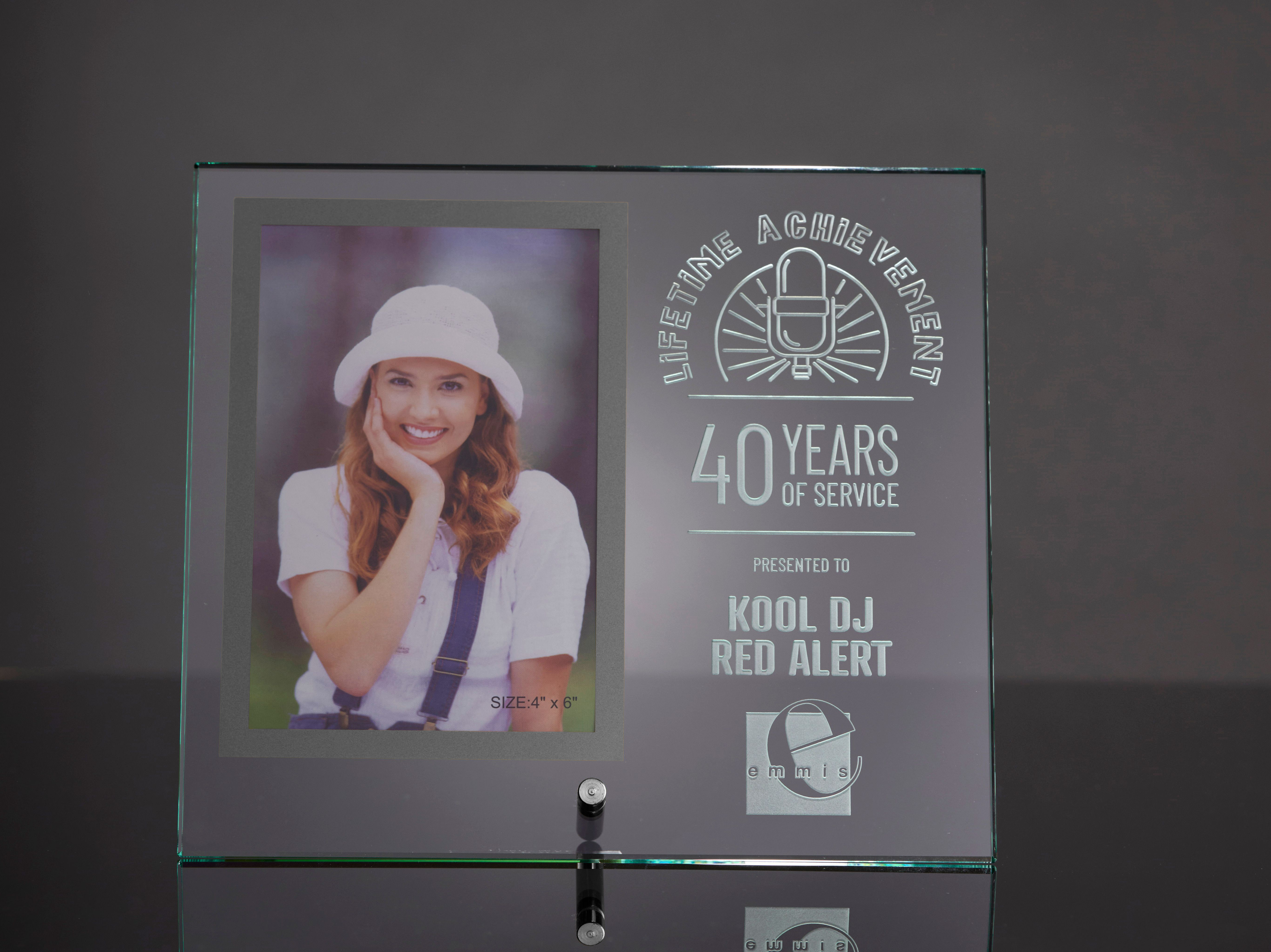 Medium Glass Rectangle Stand-up Photo Frame
