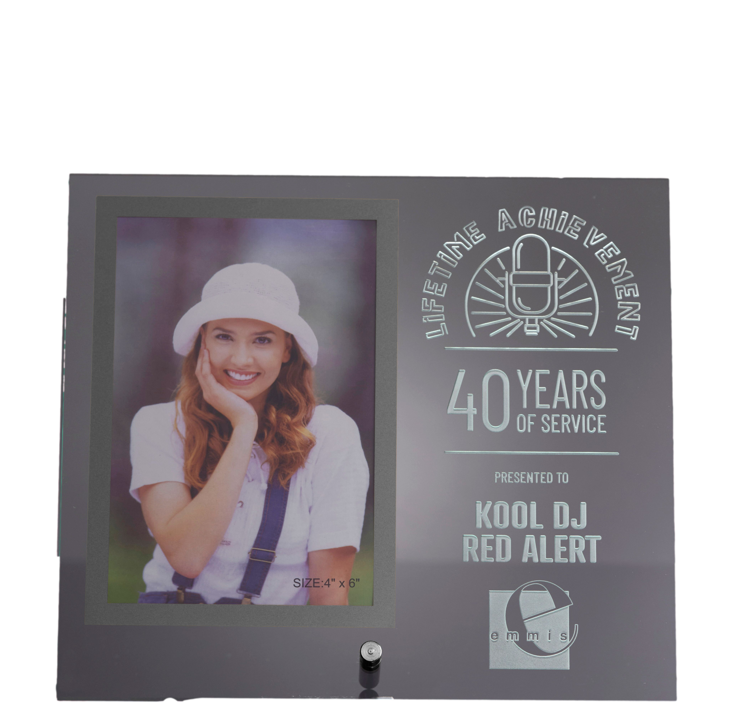 Medium Glass Rectangle Stand-up Photo Frame