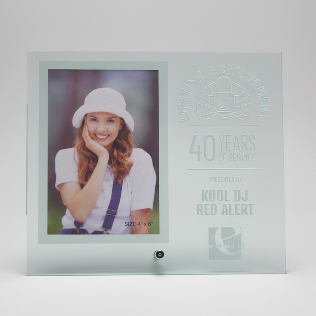 Medium Glass Rectangle Stand-up Photo Frame