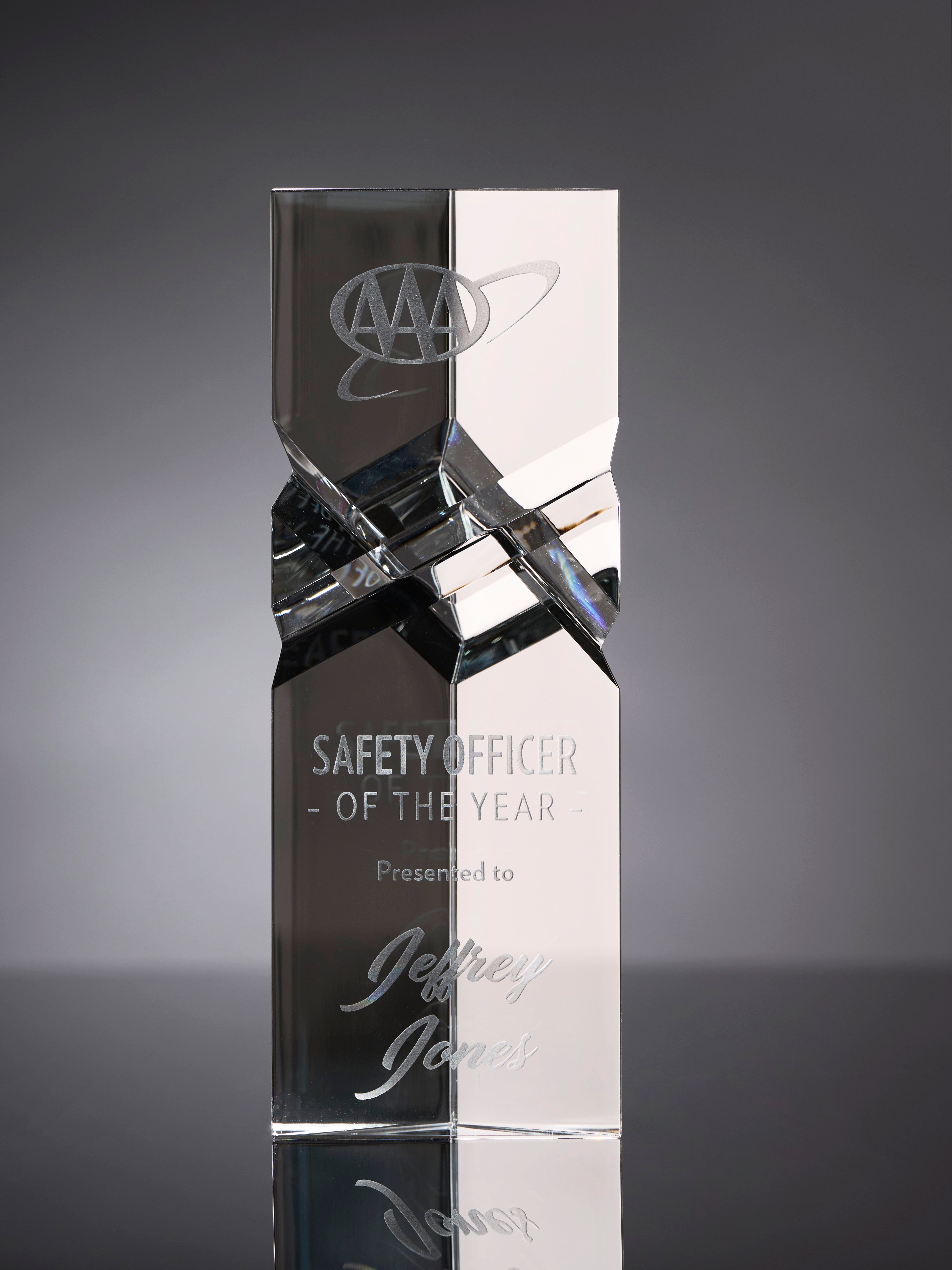 Spectra Color Crystal Trident Award