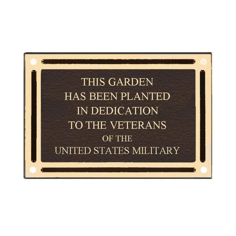 Cast Aluminum Plaque - Bronze