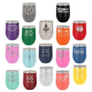 12 oz. Stainless Steel Vacuum Insulated Stemless Wine Tumbler with Lid