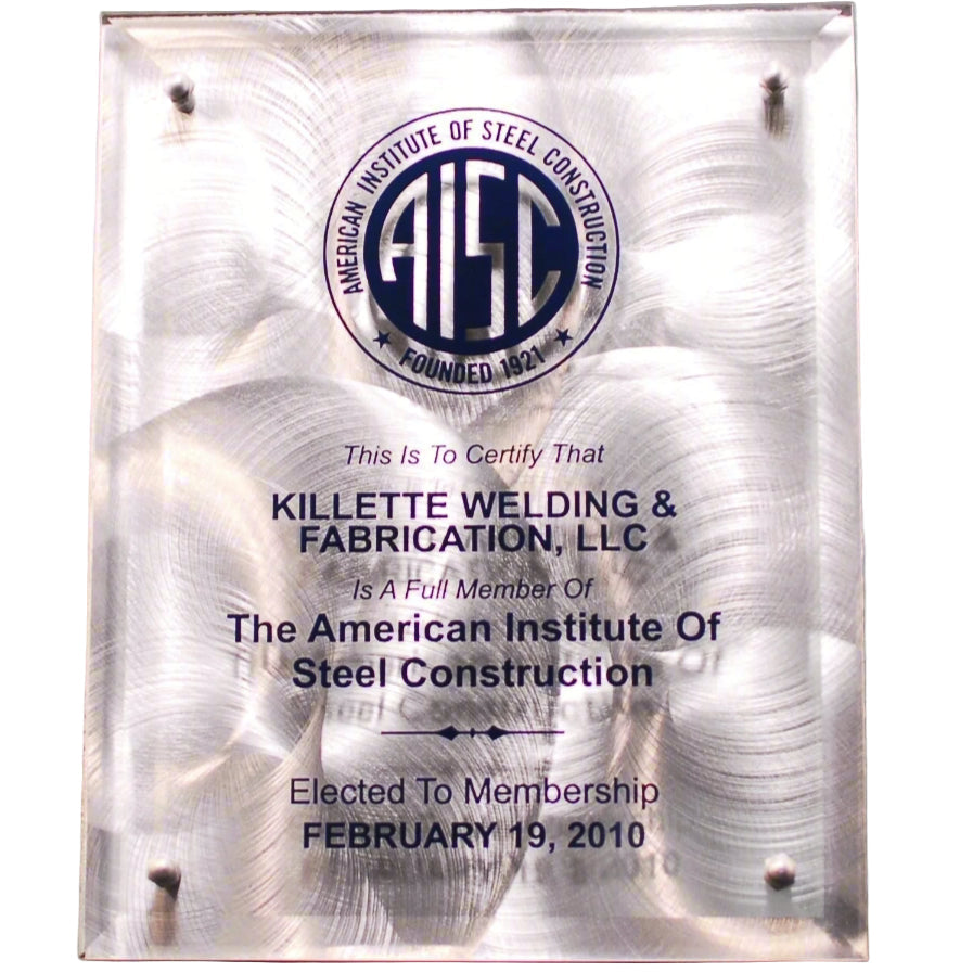 Glass Floating Plaque