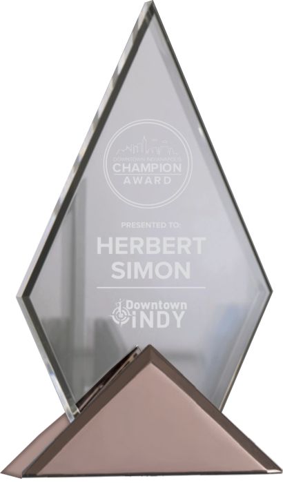 Clear Acrylic Pyramid Award with Triangle Base