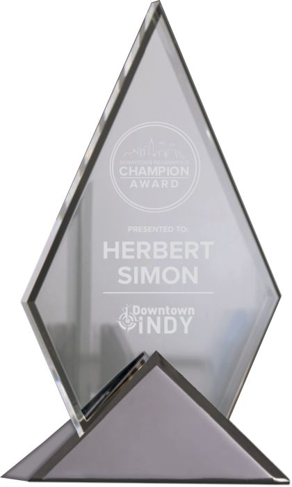 Clear Acrylic Pyramid Award with Triangle Base