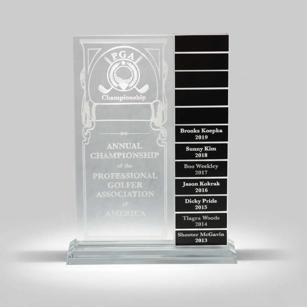Perpetual Glass Award 12 Plates