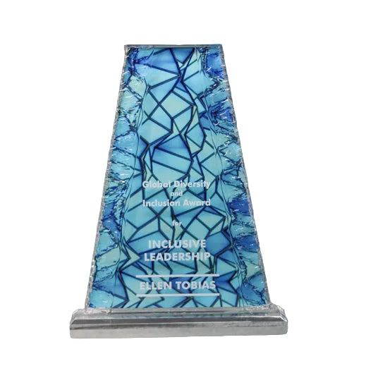 Acrylic Tower with Crinkle Edge