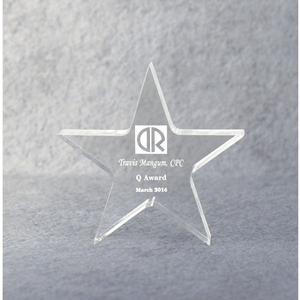 Acrylic Star Performer Paperweight