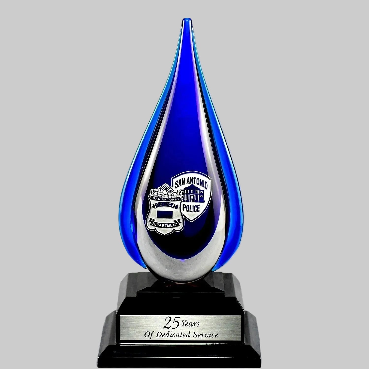Blue Crystal Teardrop