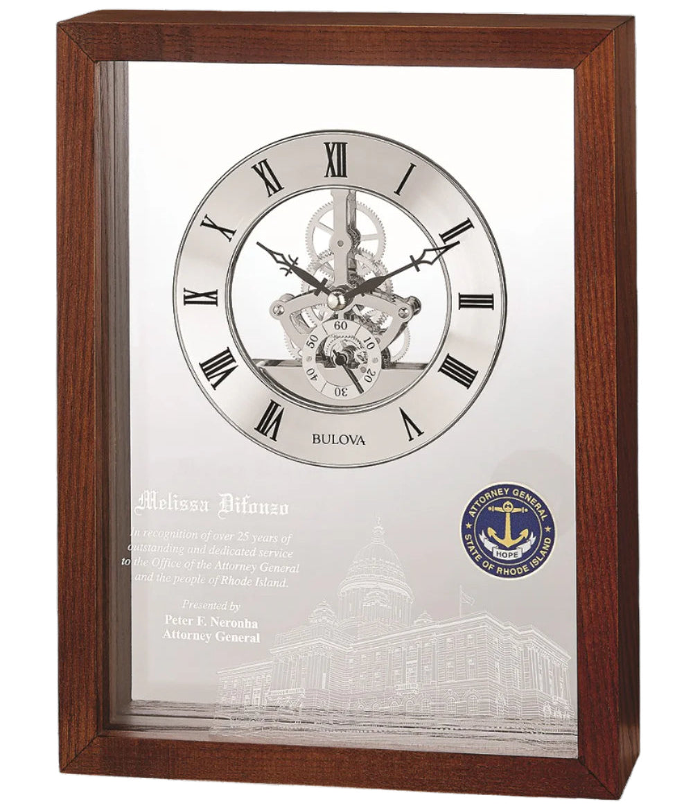 Solid Ash Hardwood Case Clock