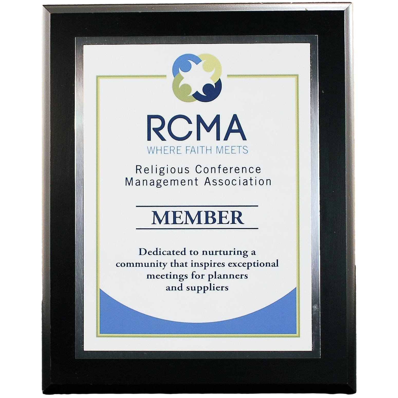 Executive Ebony Finish Plaque With Plate