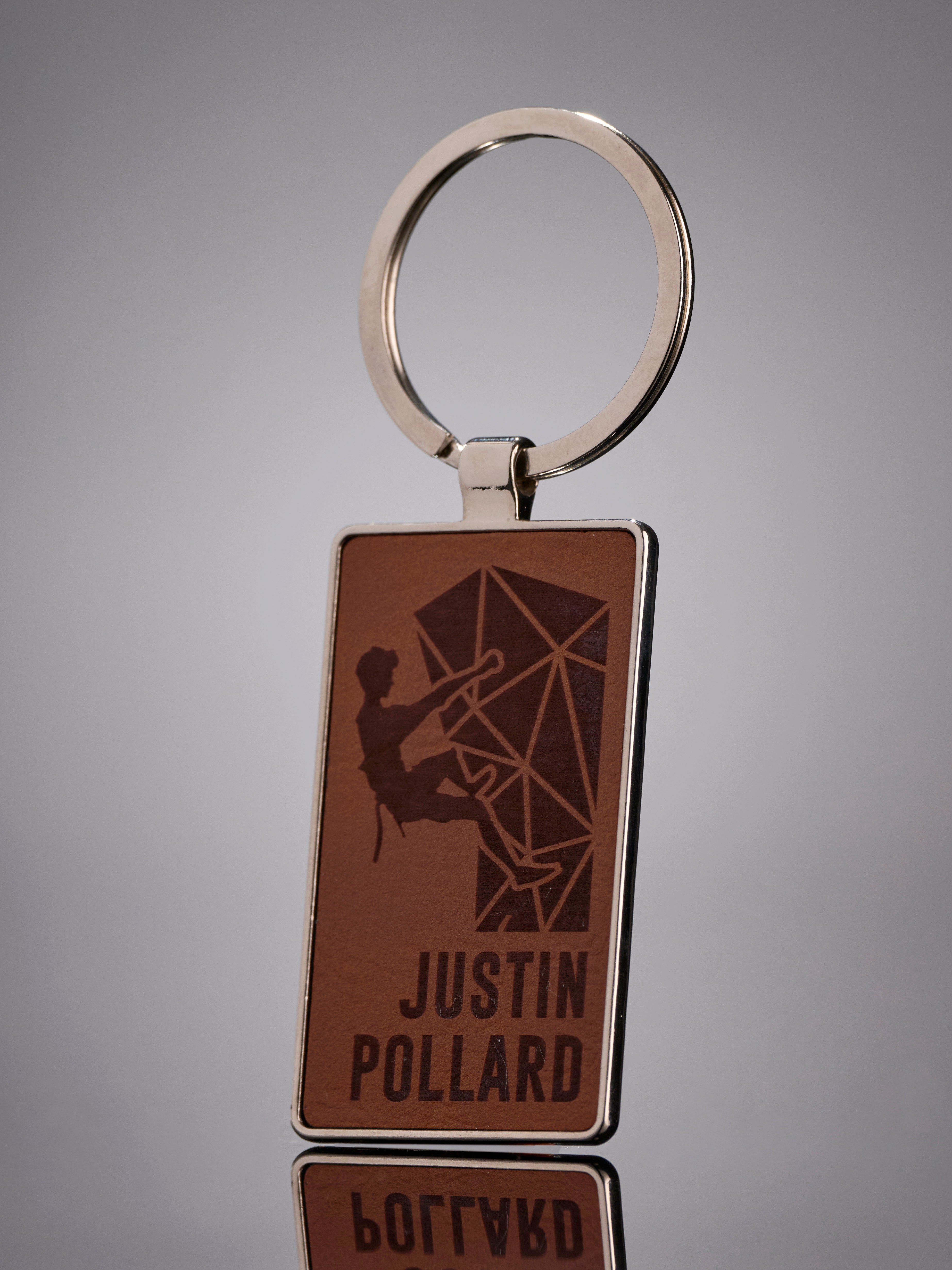 Rectangle Leatherette Key Tag