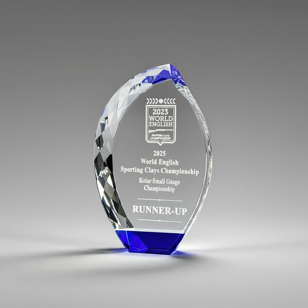 Multi-Faceted Crystal Flame with Blue Base