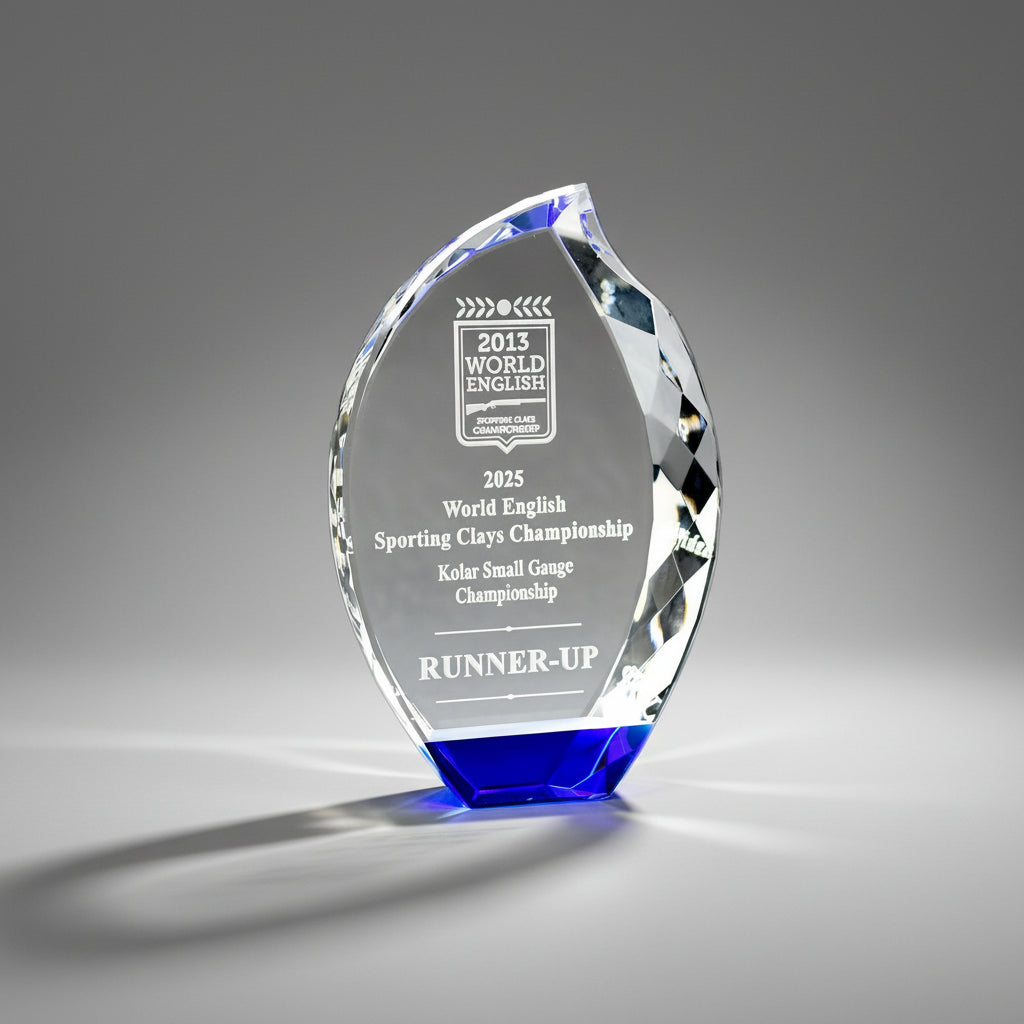 Multi-Faceted Crystal Flame with Blue Base