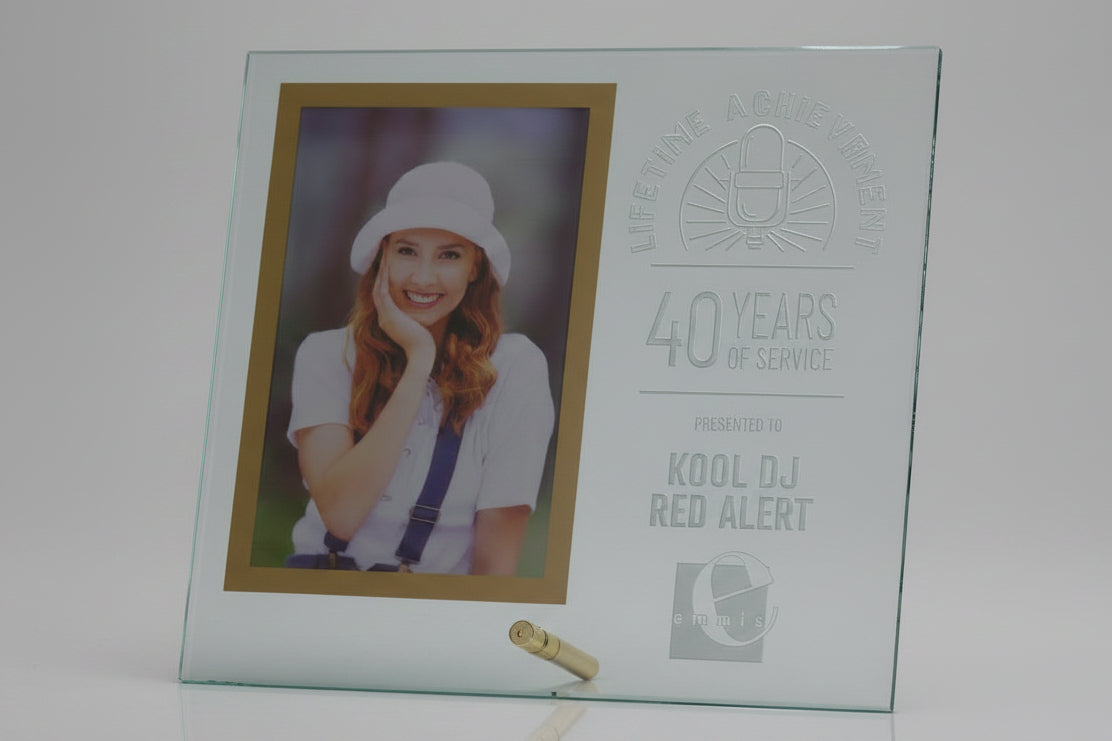 Medium Glass Rectangle Stand-up Photo Frame