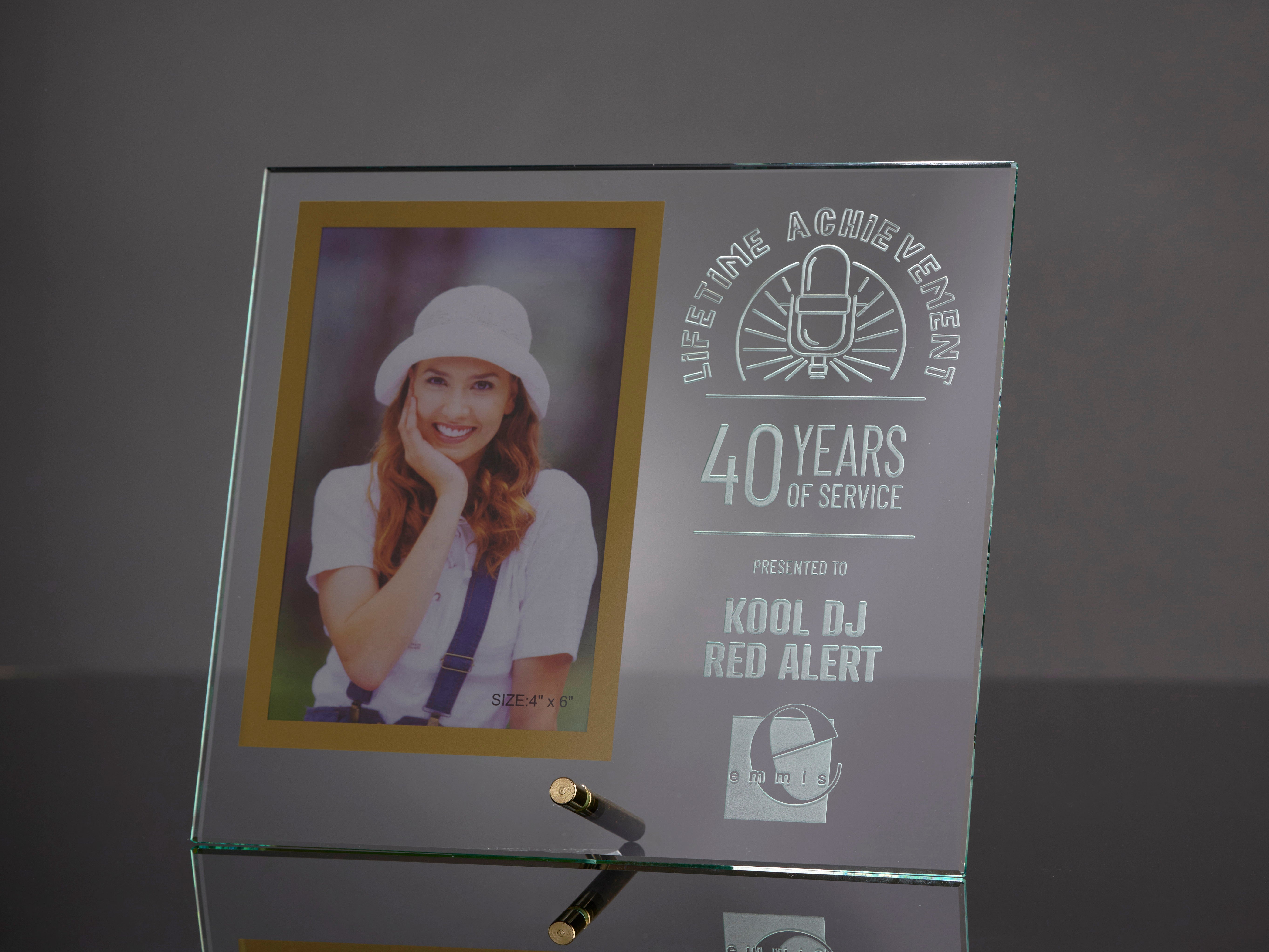 Medium Glass Rectangle Stand-up Photo Frame