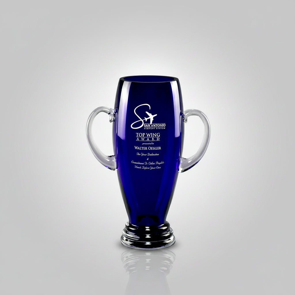 Tall Cobalt Blue Vase