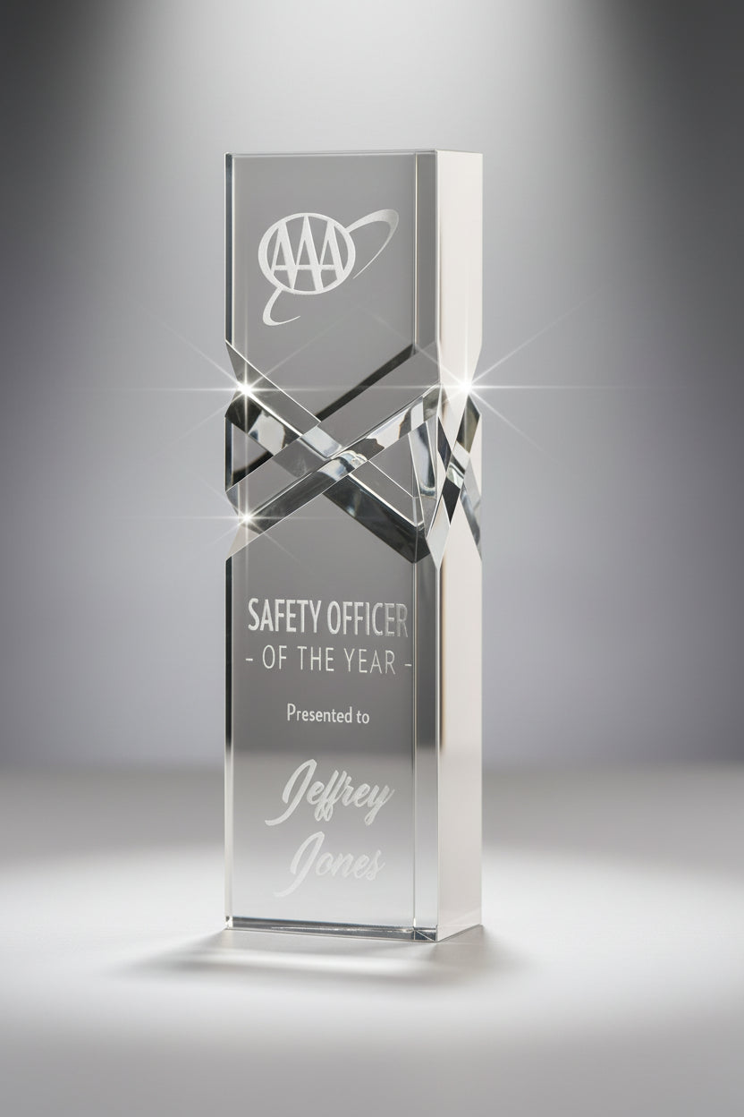 Spectra Color Crystal Trident Award