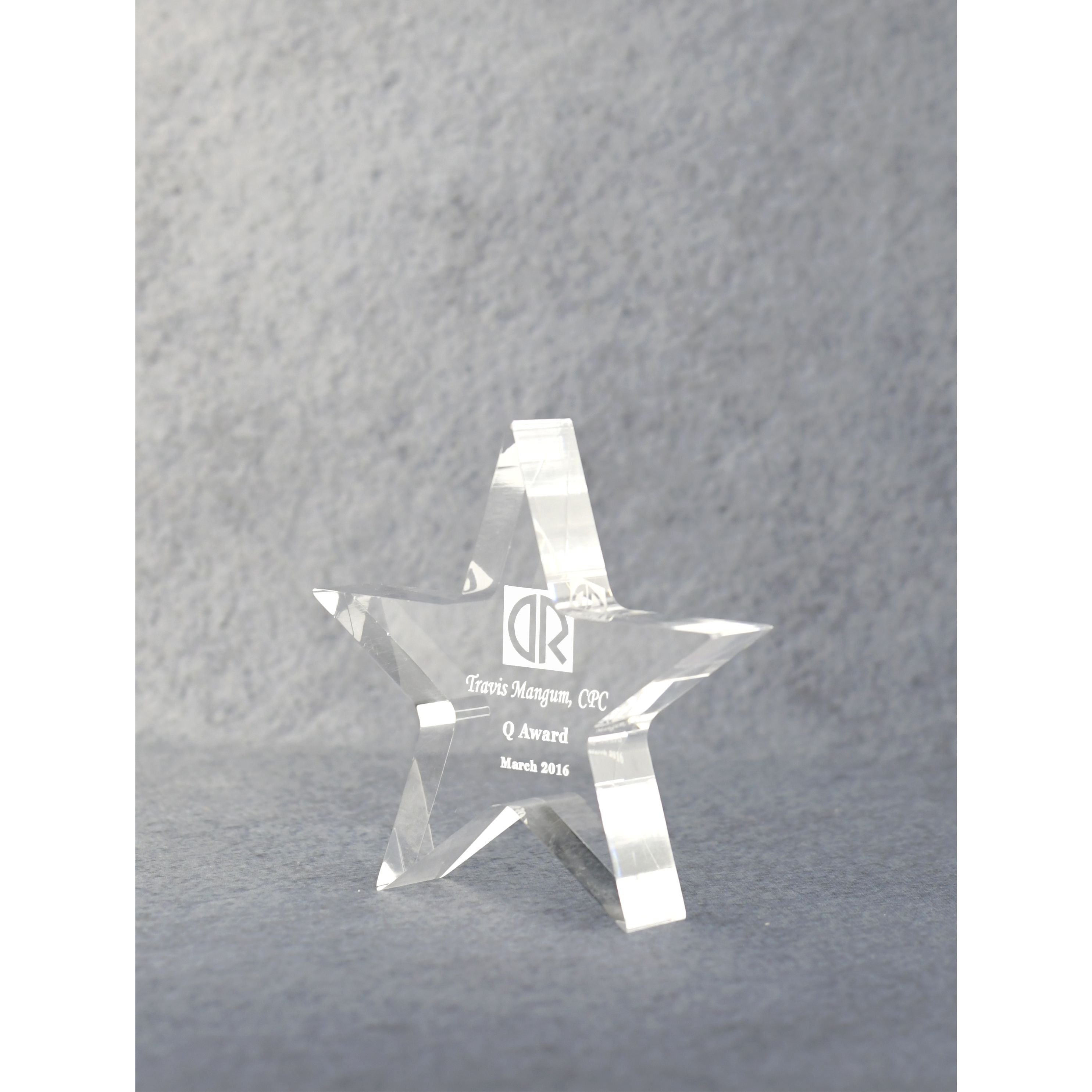 Acrylic Star Performer Paperweight