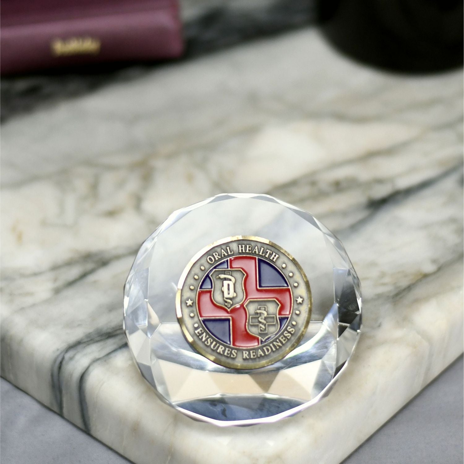 Crystal Round Paperweight